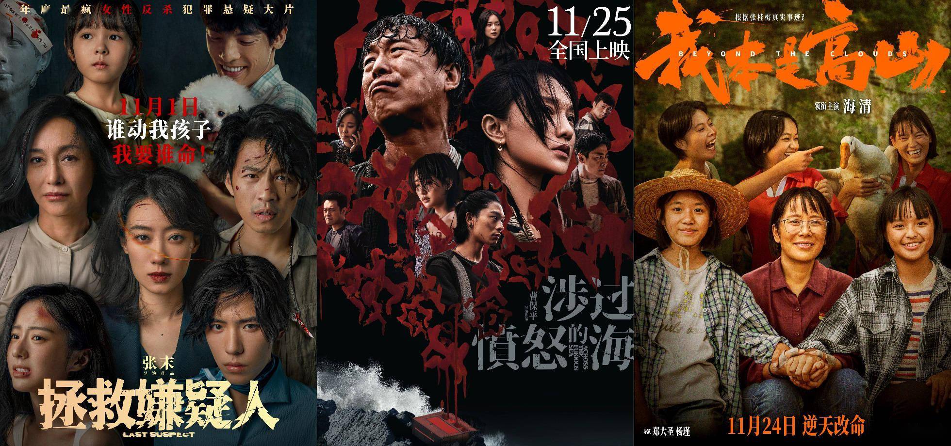 周票房：《怒海》开画2天1.7亿 《嫌疑人》破5亿