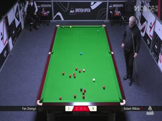 2025斯诺克英国公开赛资格赛 范争一2-4罗伯特·米尔金斯 20250628
